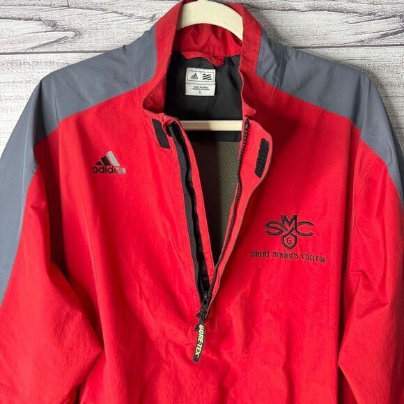Adidas Gore-Tex Pullover‎ 90's Jacket size L Saint Mary's College Windbreaker - Picture 4 of 12